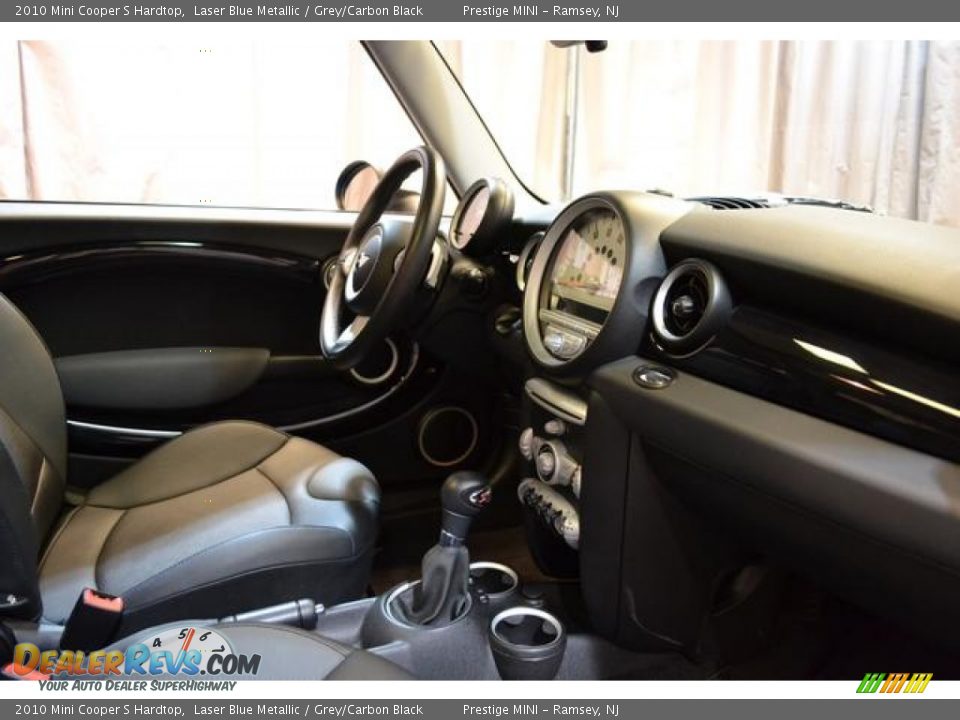 2010 Mini Cooper S Hardtop Laser Blue Metallic / Grey/Carbon Black Photo #13