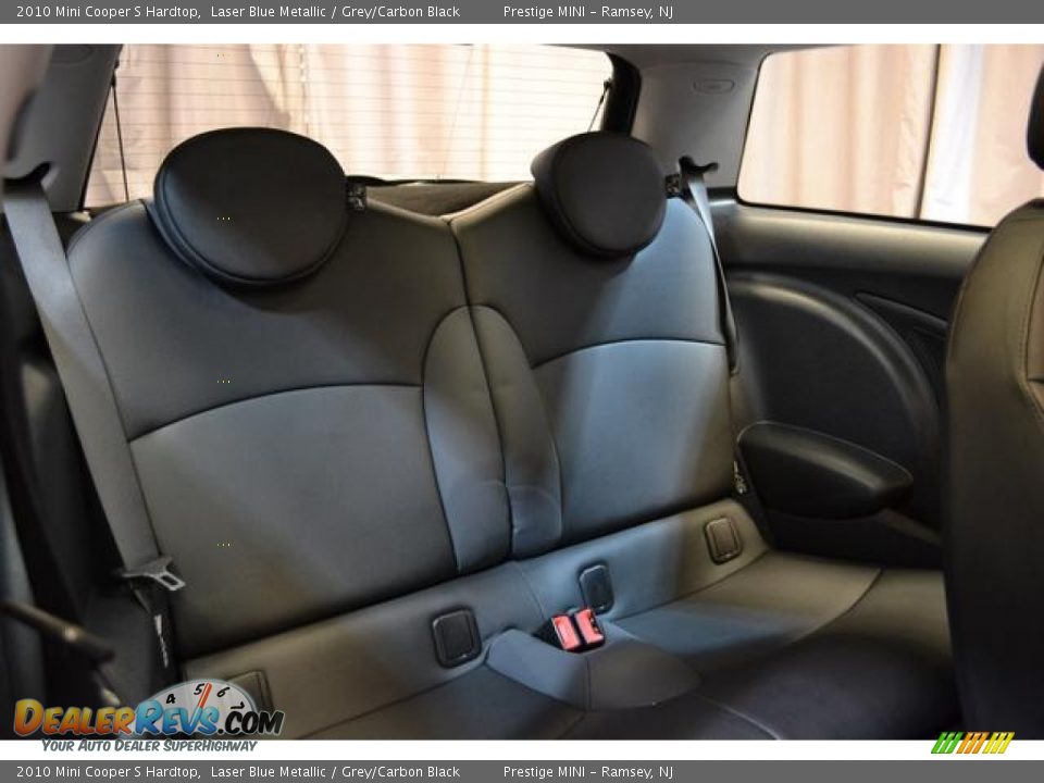 2010 Mini Cooper S Hardtop Laser Blue Metallic / Grey/Carbon Black Photo #14
