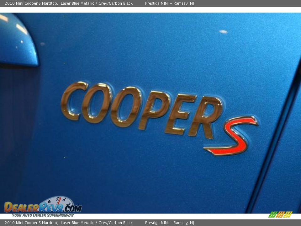 2010 Mini Cooper S Hardtop Laser Blue Metallic / Grey/Carbon Black Photo #18