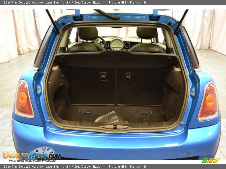 2010 Mini Cooper S Hardtop Laser Blue Metallic / Grey/Carbon Black Photo #20
