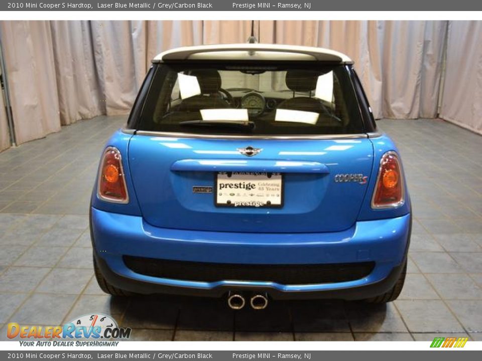 2010 Mini Cooper S Hardtop Laser Blue Metallic / Grey/Carbon Black Photo #21