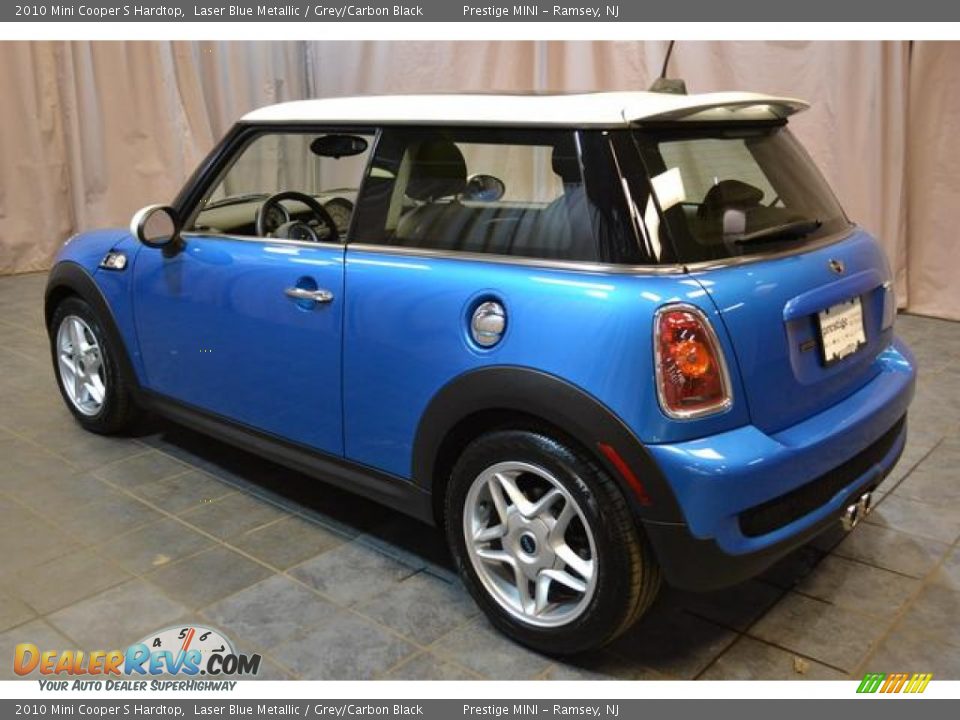 2010 Mini Cooper S Hardtop Laser Blue Metallic / Grey/Carbon Black Photo #22