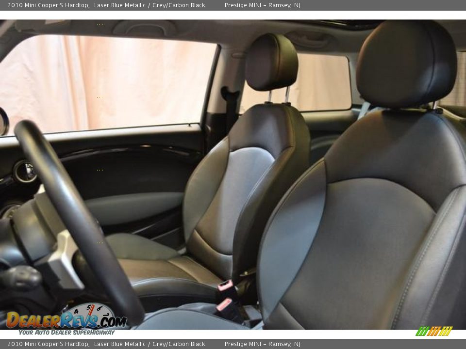 2010 Mini Cooper S Hardtop Laser Blue Metallic / Grey/Carbon Black Photo #24