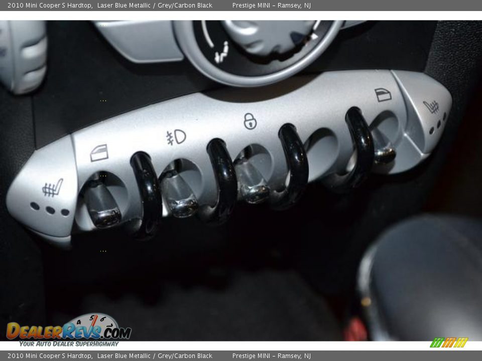 2010 Mini Cooper S Hardtop Laser Blue Metallic / Grey/Carbon Black Photo #26