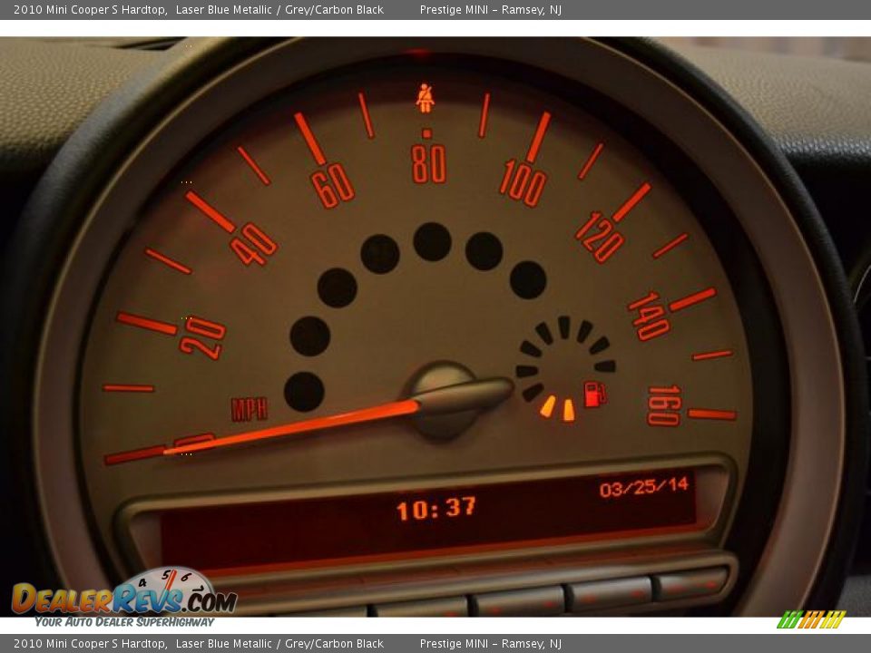 2010 Mini Cooper S Hardtop Laser Blue Metallic / Grey/Carbon Black Photo #30