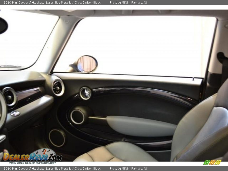 2010 Mini Cooper S Hardtop Laser Blue Metallic / Grey/Carbon Black Photo #32