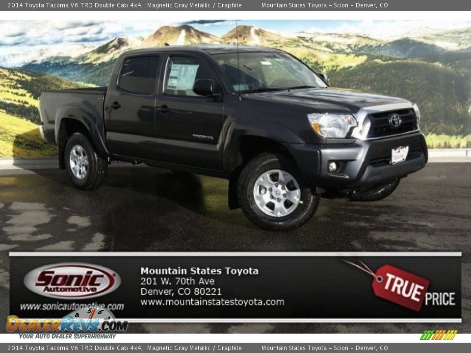2014 Toyota Tacoma V6 TRD Double Cab 4x4 Magnetic Gray Metallic / Graphite Photo #1