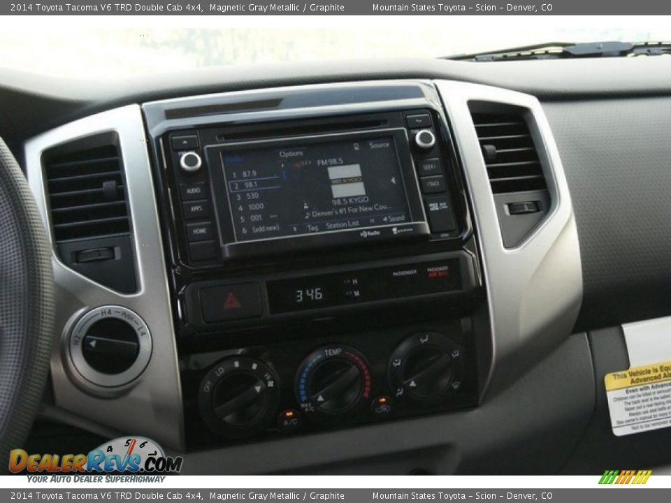 2014 Toyota Tacoma V6 TRD Double Cab 4x4 Magnetic Gray Metallic / Graphite Photo #6