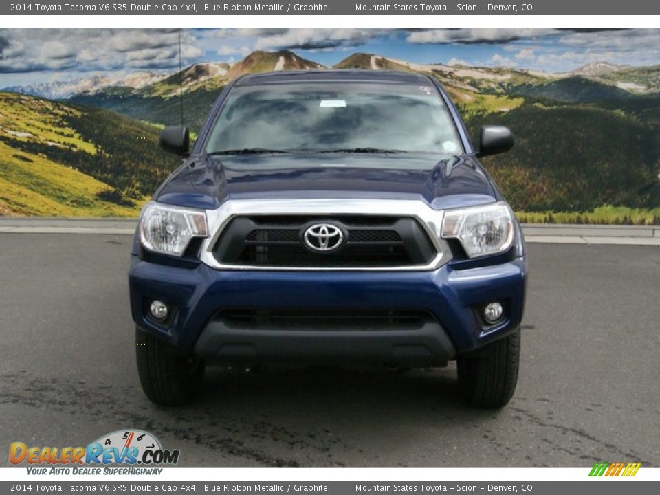 2014 Toyota Tacoma V6 SR5 Double Cab 4x4 Blue Ribbon Metallic / Graphite Photo #2