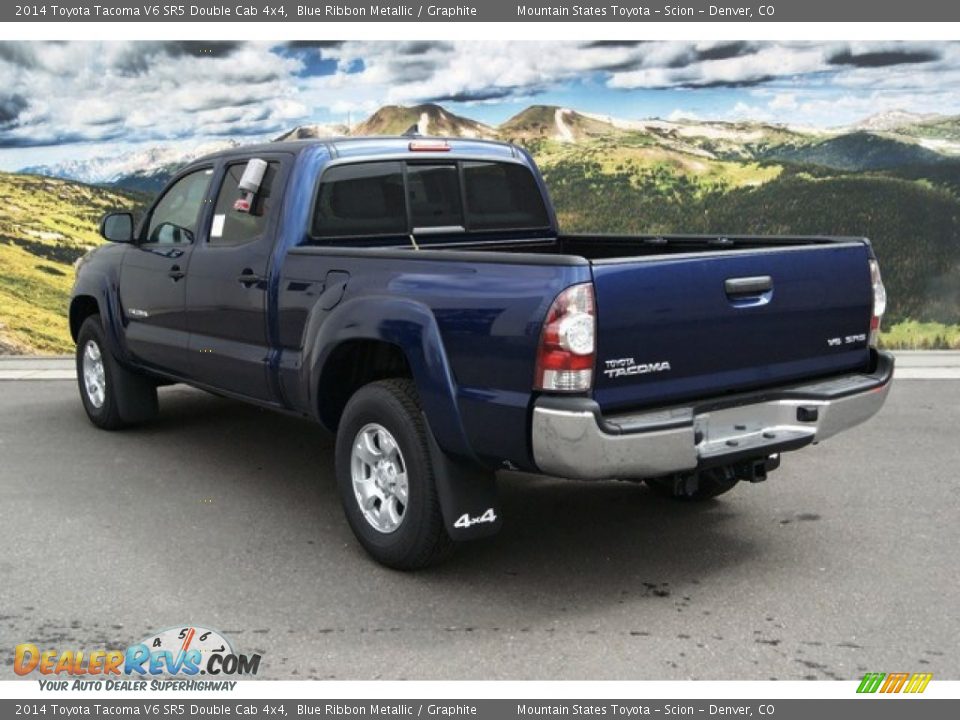 2014 Toyota Tacoma V6 SR5 Double Cab 4x4 Blue Ribbon Metallic / Graphite Photo #3