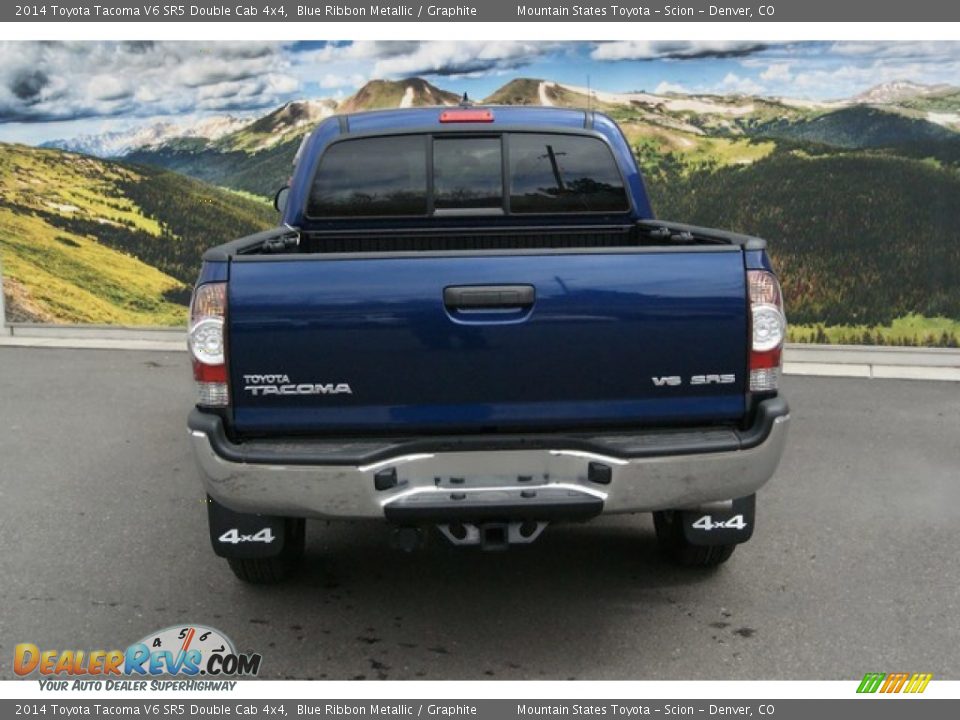 2014 Toyota Tacoma V6 SR5 Double Cab 4x4 Blue Ribbon Metallic / Graphite Photo #4