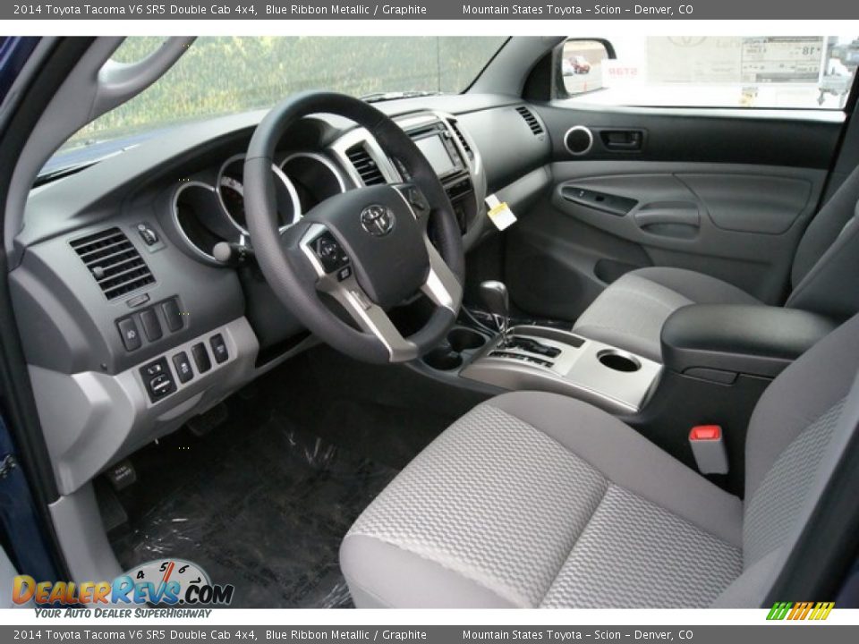 2014 Toyota Tacoma V6 SR5 Double Cab 4x4 Blue Ribbon Metallic / Graphite Photo #5