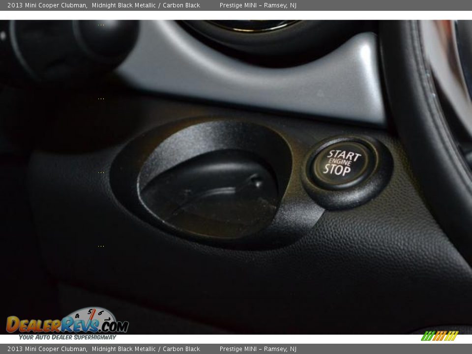 2013 Mini Cooper Clubman Midnight Black Metallic / Carbon Black Photo #11