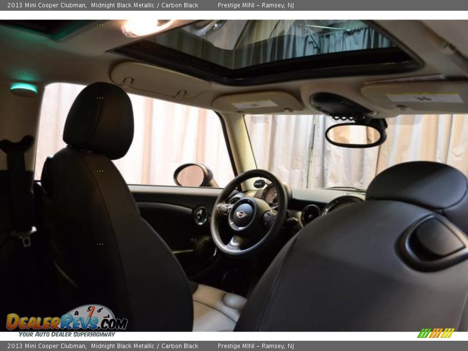 2013 Mini Cooper Clubman Midnight Black Metallic / Carbon Black Photo #16