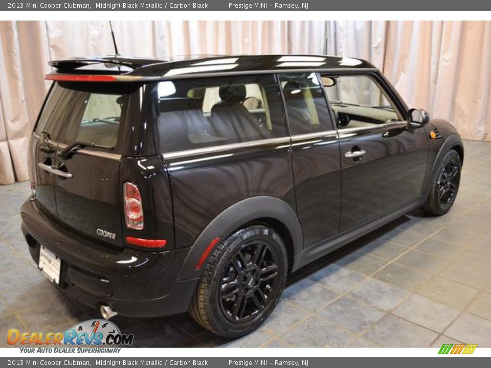 2013 Mini Cooper Clubman Midnight Black Metallic / Carbon Black Photo #17