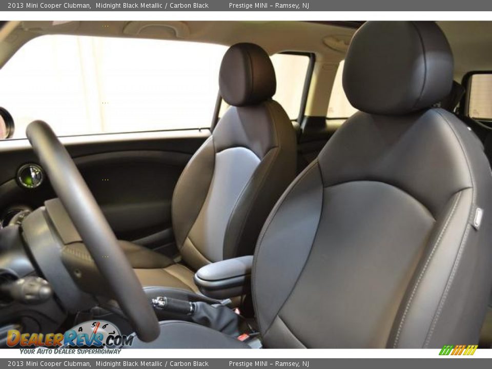 2013 Mini Cooper Clubman Midnight Black Metallic / Carbon Black Photo #25