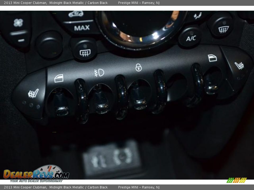 2013 Mini Cooper Clubman Midnight Black Metallic / Carbon Black Photo #27
