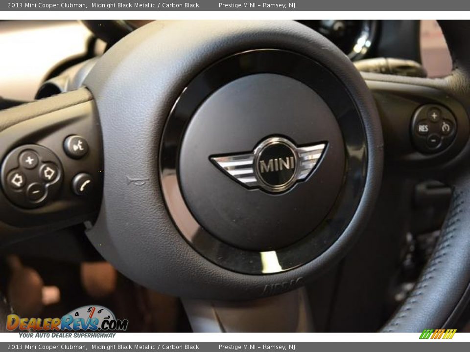 2013 Mini Cooper Clubman Midnight Black Metallic / Carbon Black Photo #29