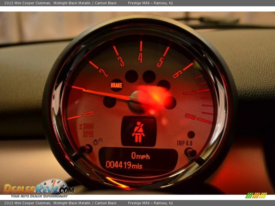 2013 Mini Cooper Clubman Midnight Black Metallic / Carbon Black Photo #30