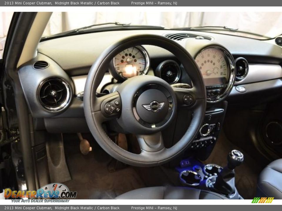 2013 Mini Cooper Clubman Midnight Black Metallic / Carbon Black Photo #32