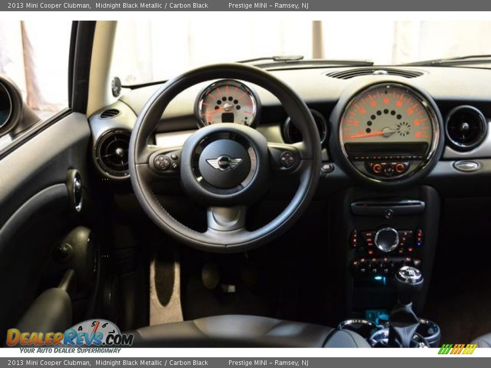2013 Mini Cooper Clubman Midnight Black Metallic / Carbon Black Photo #34