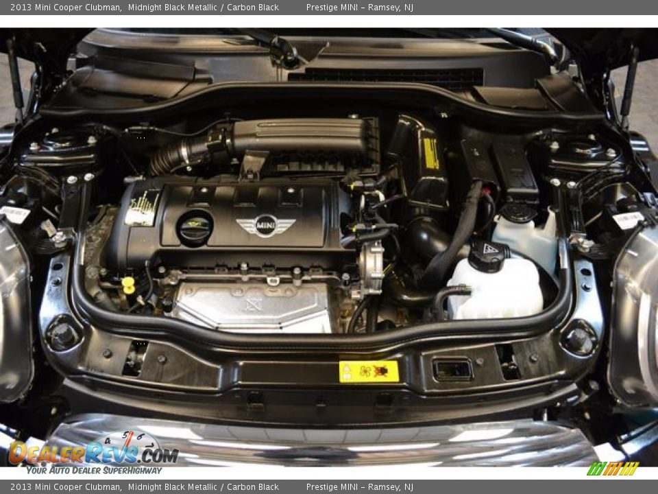 2013 Mini Cooper Clubman Midnight Black Metallic / Carbon Black Photo #35