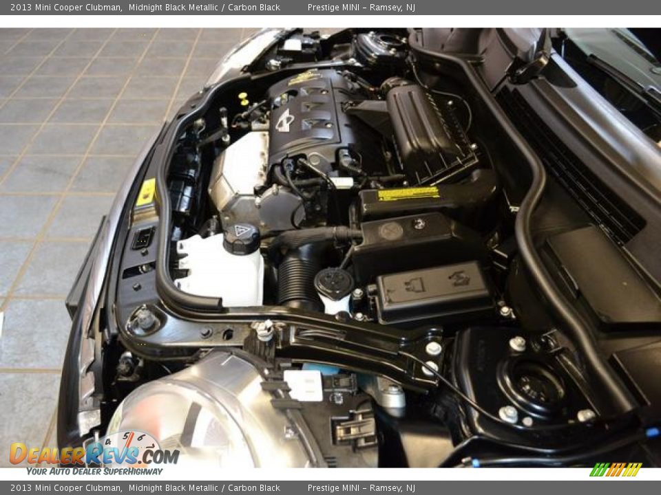 2013 Mini Cooper Clubman Midnight Black Metallic / Carbon Black Photo #36