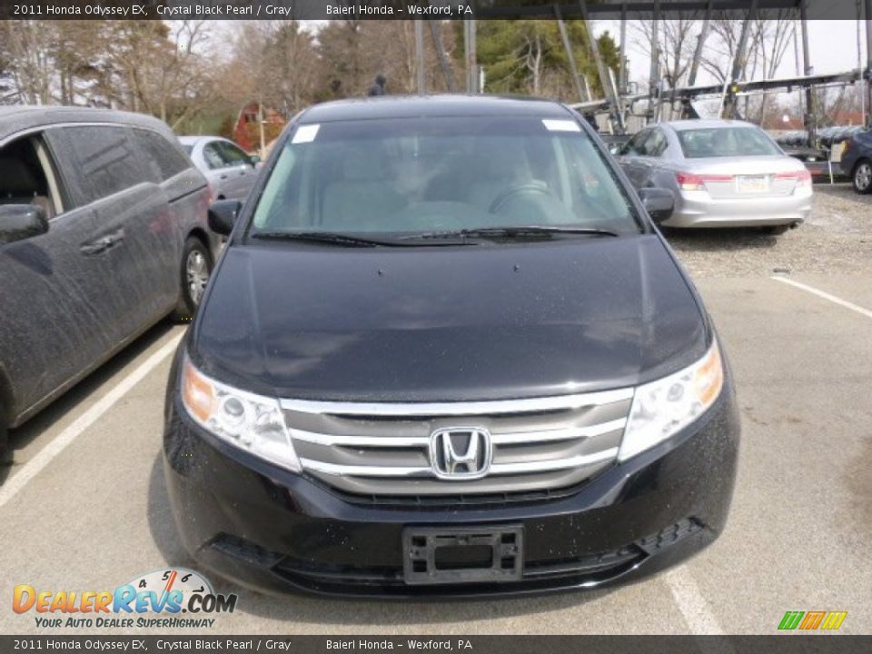 2011 Honda Odyssey EX Crystal Black Pearl / Gray Photo #2
