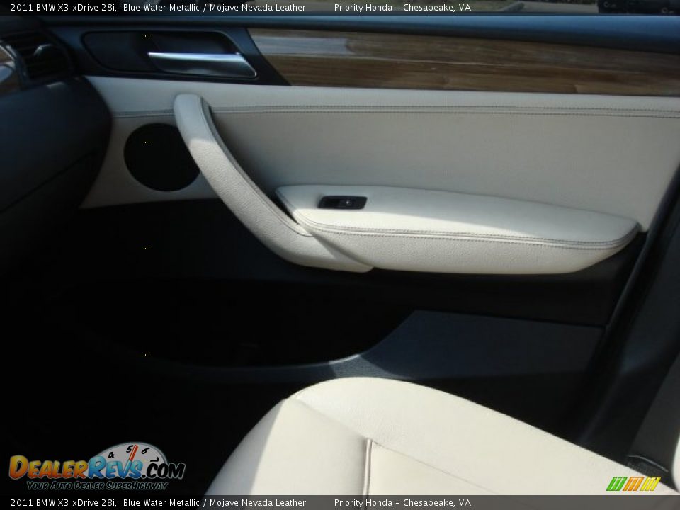 2011 BMW X3 xDrive 28i Blue Water Metallic / Mojave Nevada Leather Photo #27