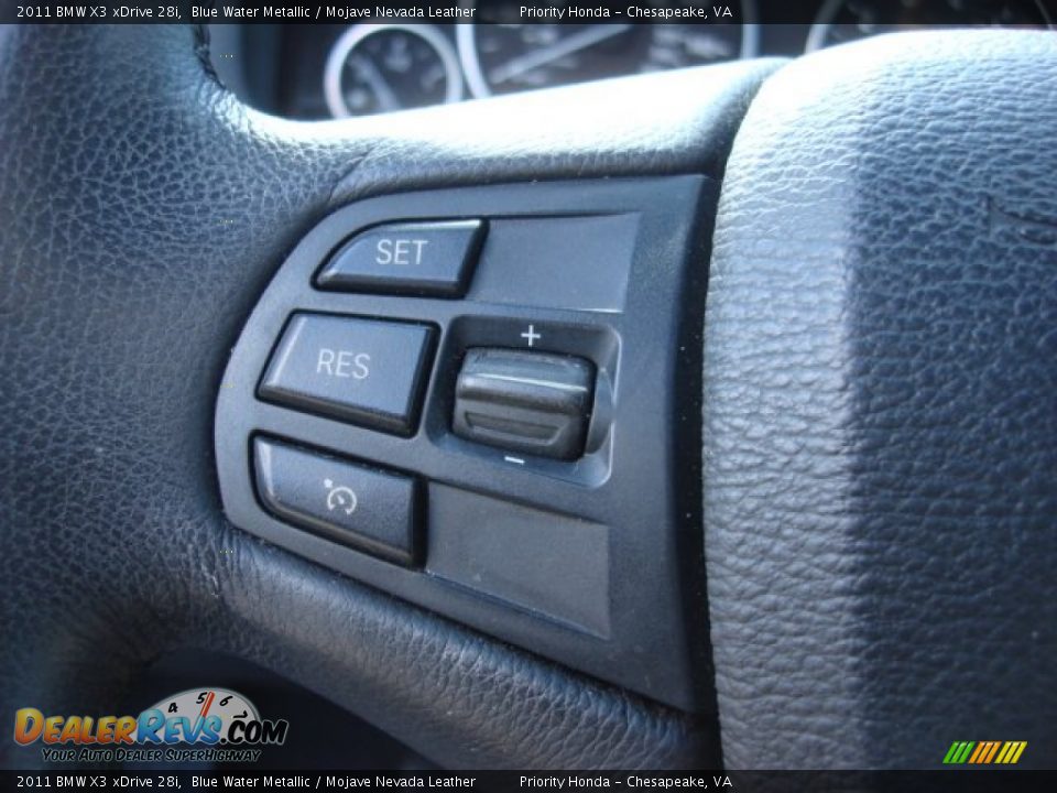 2011 BMW X3 xDrive 28i Blue Water Metallic / Mojave Nevada Leather Photo #29