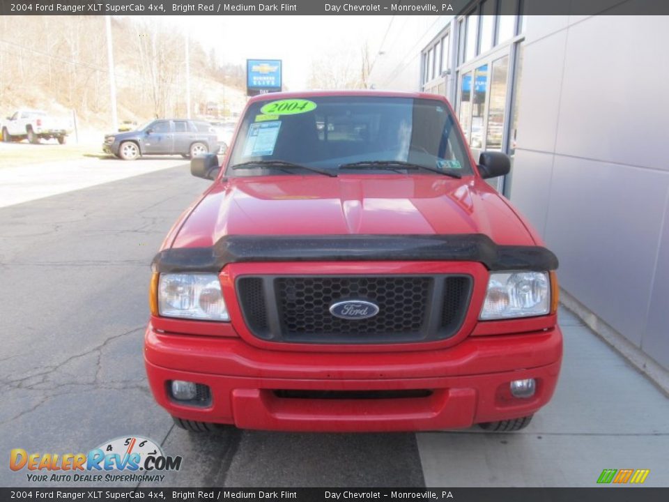 2004 Ford Ranger XLT SuperCab 4x4 Bright Red / Medium Dark Flint Photo #9