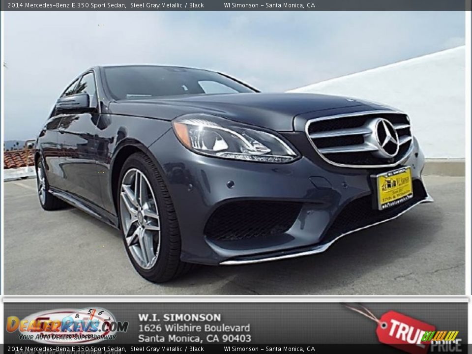 2014 Mercedes-Benz E 350 Sport Sedan Steel Gray Metallic / Black Photo #1