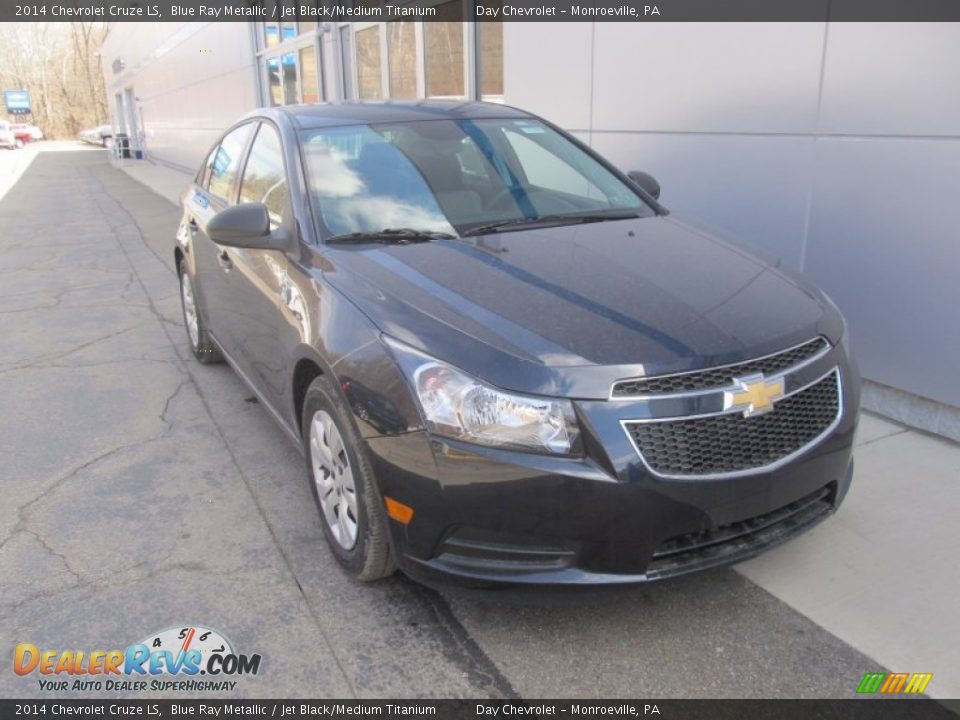 2014 Chevrolet Cruze LS Blue Ray Metallic / Jet Black/Medium Titanium Photo #9