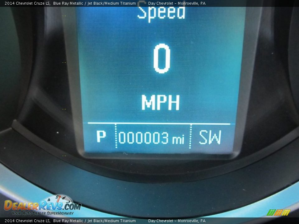 2014 Chevrolet Cruze LS Blue Ray Metallic / Jet Black/Medium Titanium Photo #20