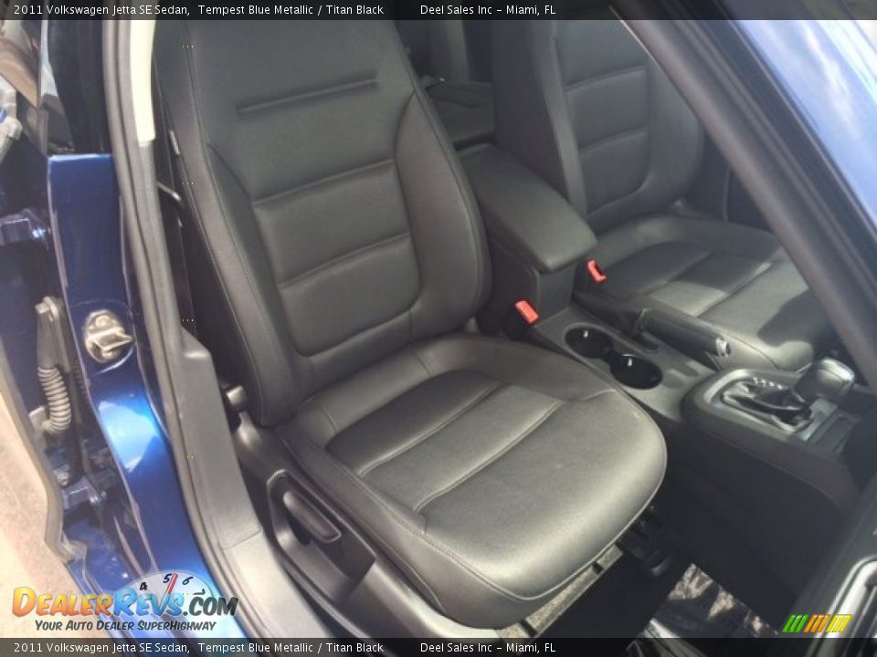 2011 Volkswagen Jetta SE Sedan Tempest Blue Metallic / Titan Black Photo #10