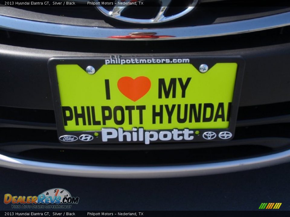 2013 Hyundai Elantra GT Silver / Black Photo #9