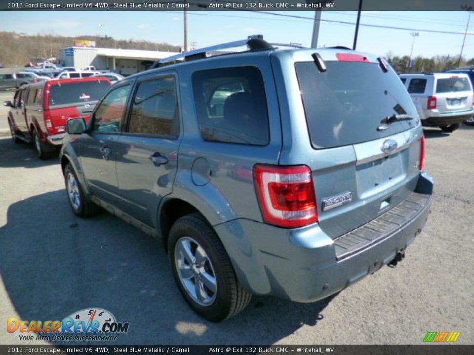 2012 Ford Escape Limited V6 4WD Steel Blue Metallic / Camel Photo #5