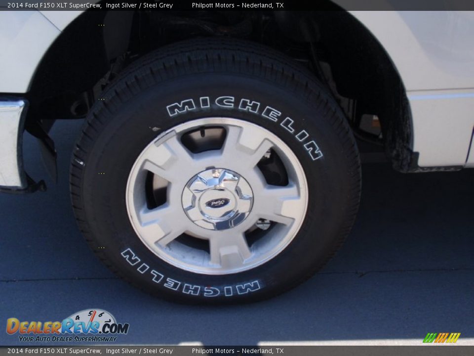 2014 Ford F150 XLT SuperCrew Ingot Silver / Steel Grey Photo #11