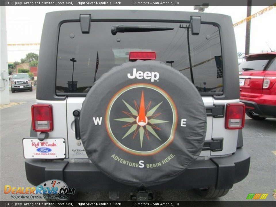 2012 Jeep Wrangler Unlimited Sport 4x4 Bright Silver Metallic / Black Photo #5