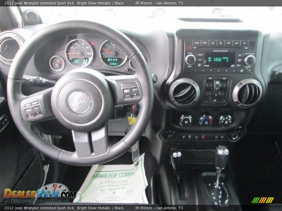 2012 Jeep Wrangler Unlimited Sport 4x4 Bright Silver Metallic / Black Photo #9