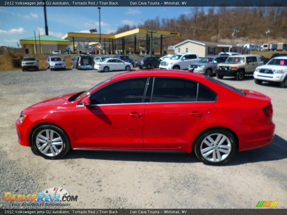 2012 Volkswagen Jetta GLI Autobahn Tornado Red / Titan Black Photo #4