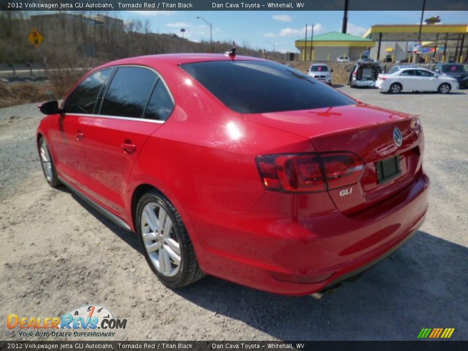 2012 Volkswagen Jetta GLI Autobahn Tornado Red / Titan Black Photo #5