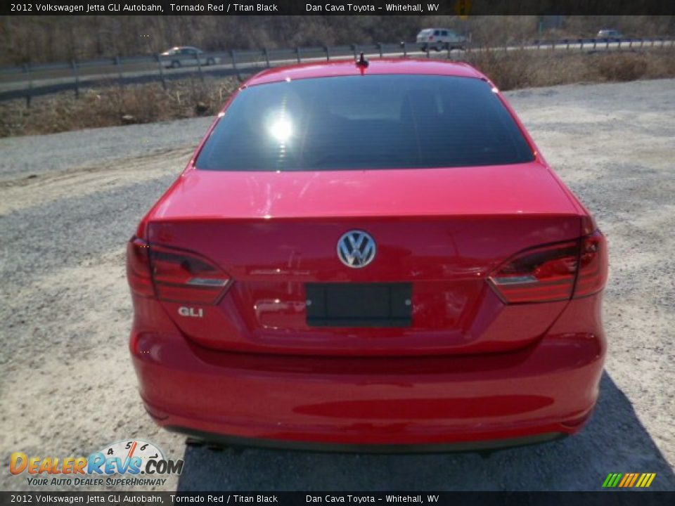 2012 Volkswagen Jetta GLI Autobahn Tornado Red / Titan Black Photo #6