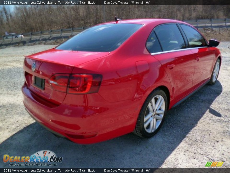 2012 Volkswagen Jetta GLI Autobahn Tornado Red / Titan Black Photo #7