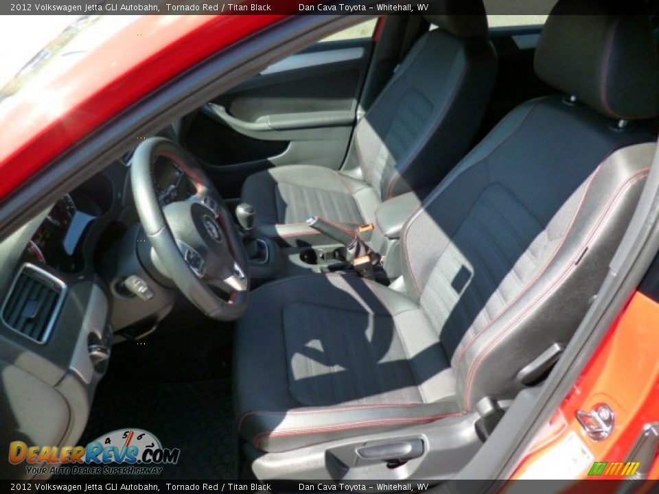 2012 Volkswagen Jetta GLI Autobahn Tornado Red / Titan Black Photo #11
