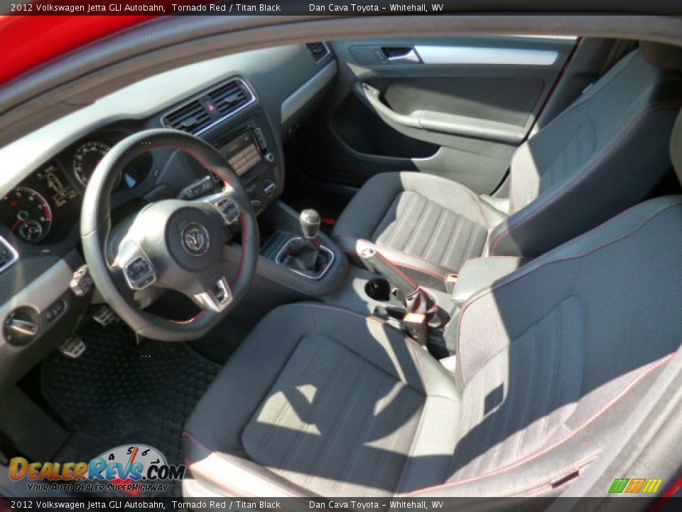 2012 Volkswagen Jetta GLI Autobahn Tornado Red / Titan Black Photo #12