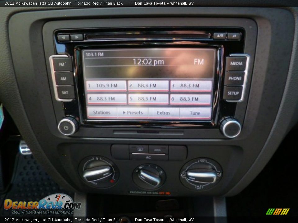2012 Volkswagen Jetta GLI Autobahn Tornado Red / Titan Black Photo #14