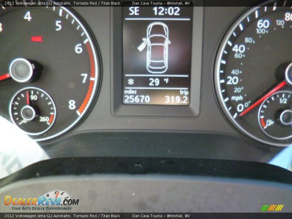 2012 Volkswagen Jetta GLI Autobahn Tornado Red / Titan Black Photo #15