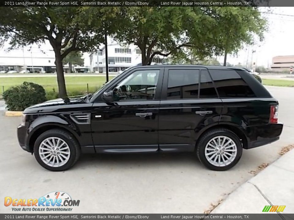 2011 Land Rover Range Rover Sport HSE Santorini Black Metallic / Ebony/Ebony Photo #9