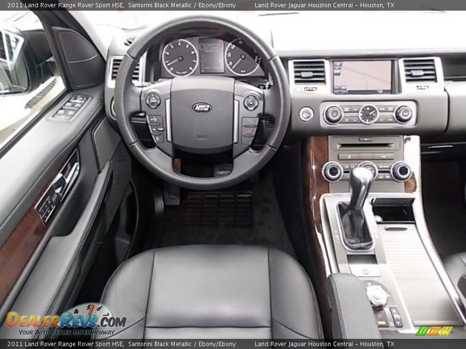 2011 Land Rover Range Rover Sport HSE Santorini Black Metallic / Ebony/Ebony Photo #12